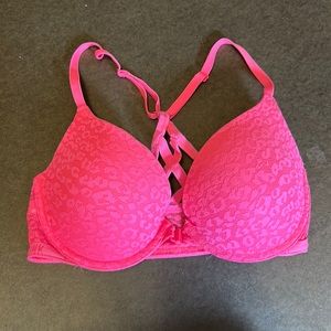 PINK front clasp bra